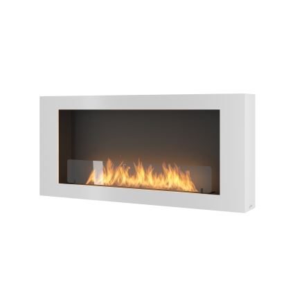 InFire - Cheminée murale BIO 120x56 cm 3kW blanche