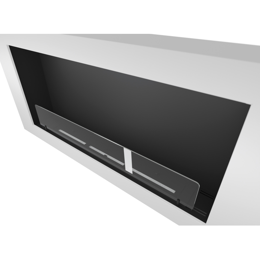 InFire - Cheminée murale BIO 120x56 cm 3kW blanche
