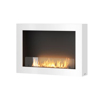 InFire - Cheminée murale BIO 80x56 cm 3kW blanche