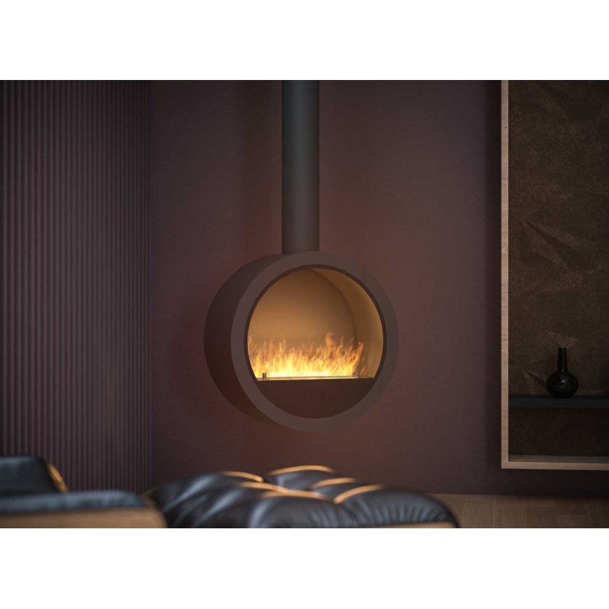 InFire - Cheminée suspendue BIO d. 70 cm 3kW noir