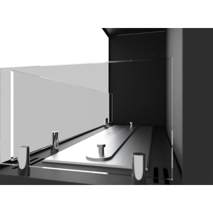 InFire - Coin Cheminée BIO 45x90 cm 3kW noir