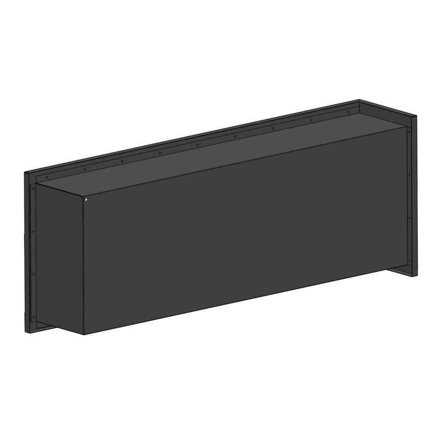 InFire - Hoek BIO-open haard 45x120 cm 3kW zwart