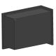InFire - Hoek BIO-open haard 45x60 cm 3kW zwart