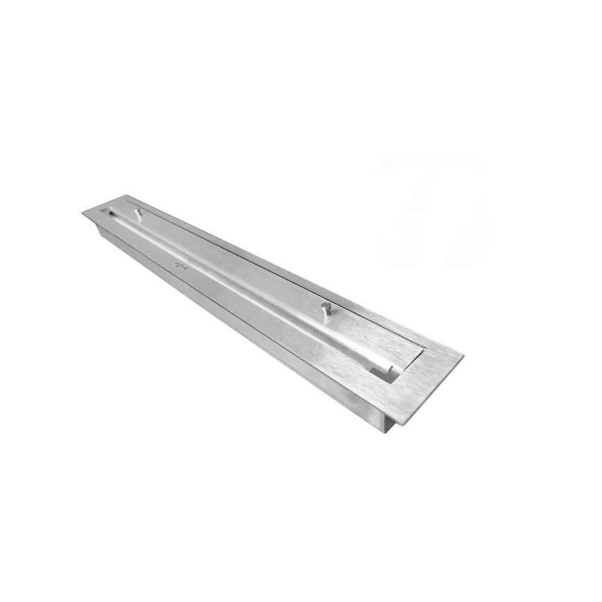 InFire - Hoek BIO-open haard 45x90 cm 3kW zwart