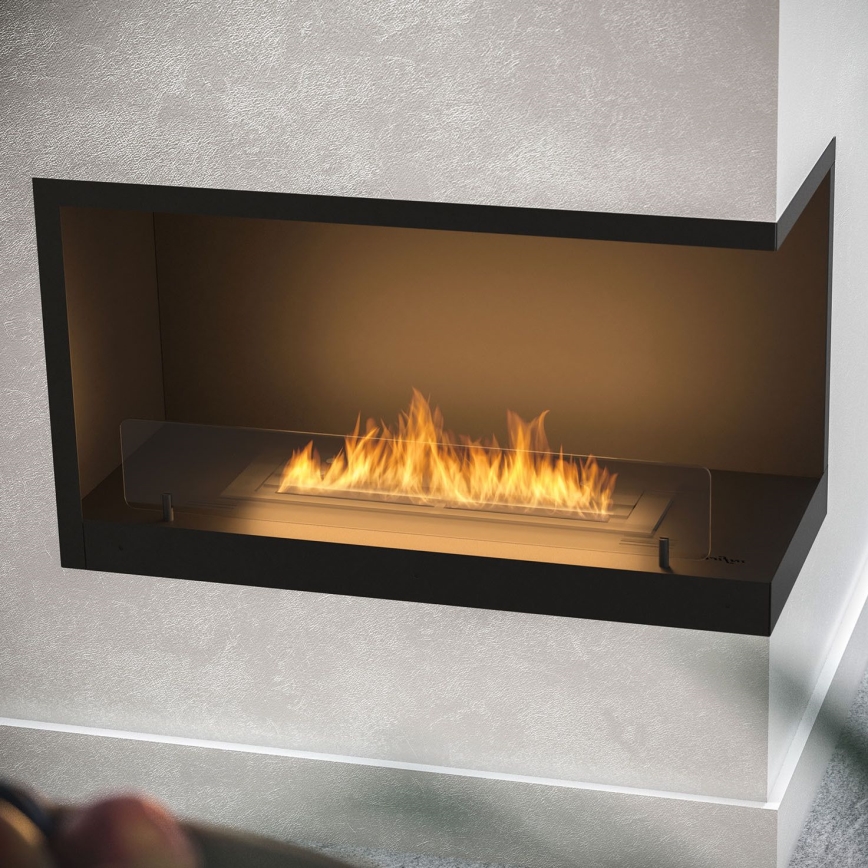 InFire - Hoekhaard BIO 80x45 cm 3,5kW zwart