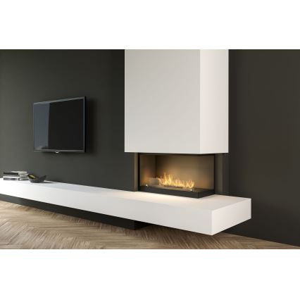 InFire - Hoekhaard BIO 80x45 cm 3,5kW zwart