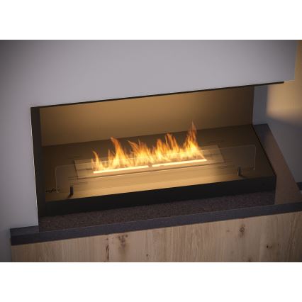 InFire - Hoekhaard BIO 80x45 cm 3,5kW zwart