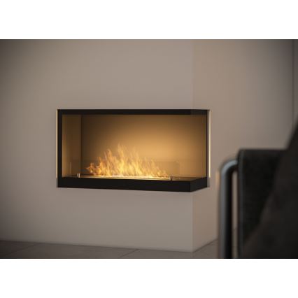 InFire - Hoekhaard BIO 80x45 cm 3,5kW zwart