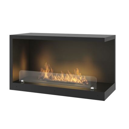 InFire - Hoekhaard BIO 80x45 cm 3,5kW zwart