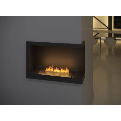 InFire - Hoekhaard BIO 84x54 cm 3kW zwart