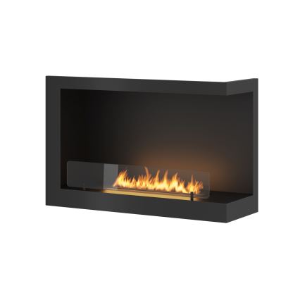 InFire - Hoekhaard BIO 84x54 cm 3kW zwart