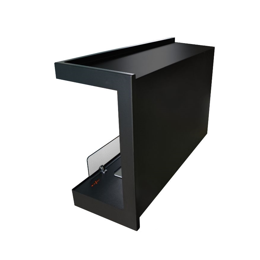 InFire - Hoekhaard BIO 84x54 cm 3kW zwart