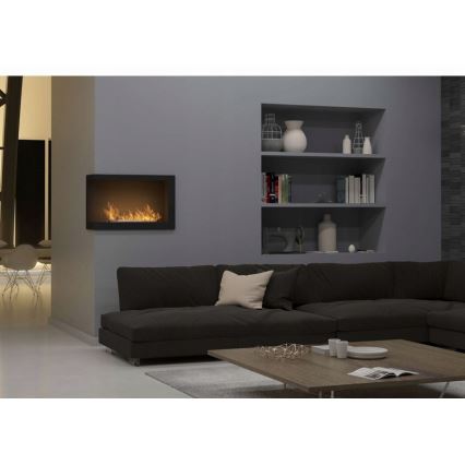 InFire - Hoekhaard BIO 84x54 cm 3kW zwart