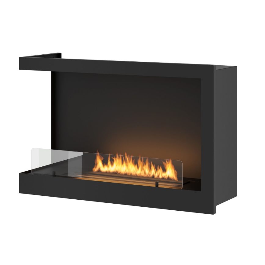 InFire - Hoekhaard BIO 84x54 cm 3kW zwart