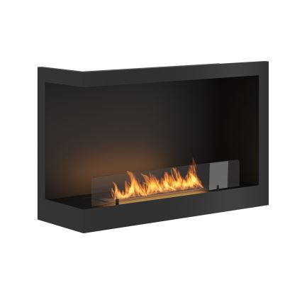 InFire - Hoekhaard BIO 84x54 cm 3kW zwart