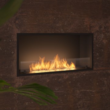 InFire - Inbouw BIO-open haard 49,4x104,4 cm 6kW zwart