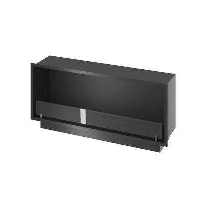 InFire - Inbouw BIO-open haard 49,4x124,4 cm 6kW zwart