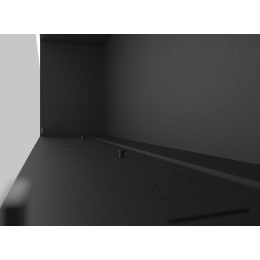 InFire - Inbouw BIO-open haard 49,4x124,4 cm 6kW zwart