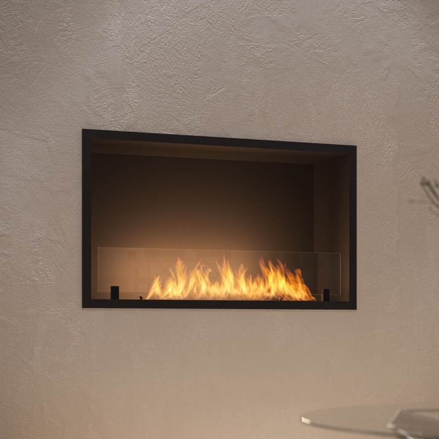 InFire - Inbouw BIO-open haard 49,4x84,4 cm 3,5kW zwart