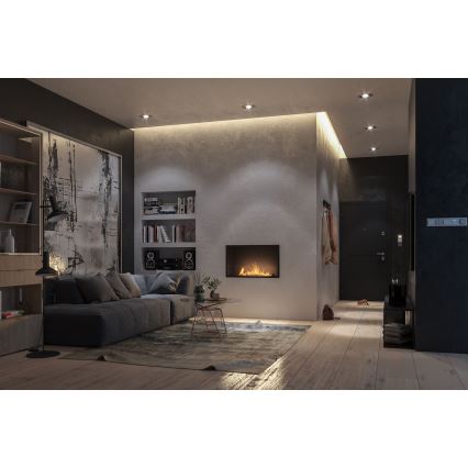 InFire - Inbouw BIO-open haard 49,4x84,4 cm 3,5kW zwart