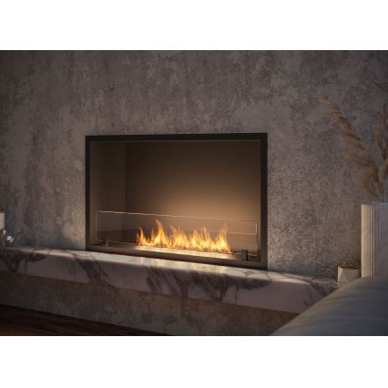 InFire - Inbouw BIO-open haard 49,4x84,4 cm 3,5kW zwart