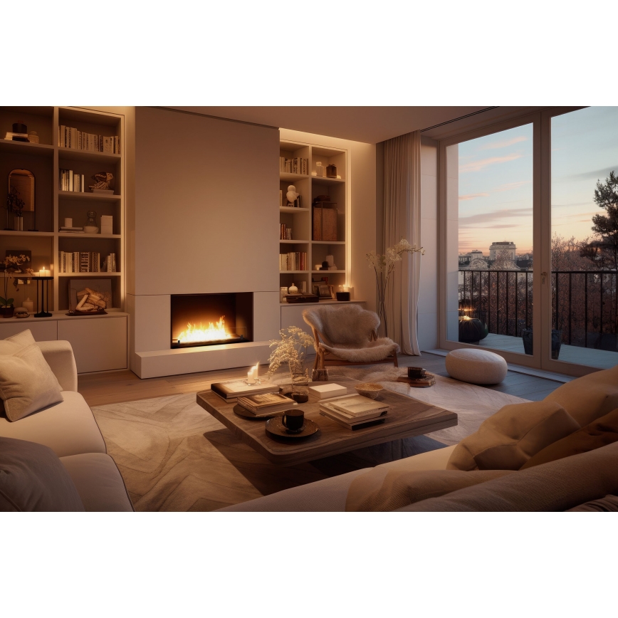 InFire - Inbouw BIO-open haard 49,4x84,4 cm 3,5kW zwart
