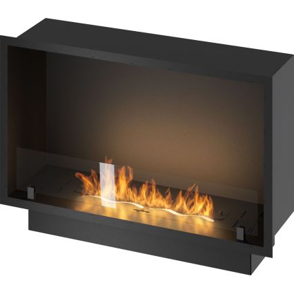InFire - Inbouw BIO-open haard 49,4x84,4 cm 3,5kW zwart