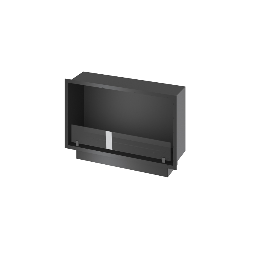InFire - Inbouw BIO-open haard 49,4x84,4 cm 3,5kW zwart