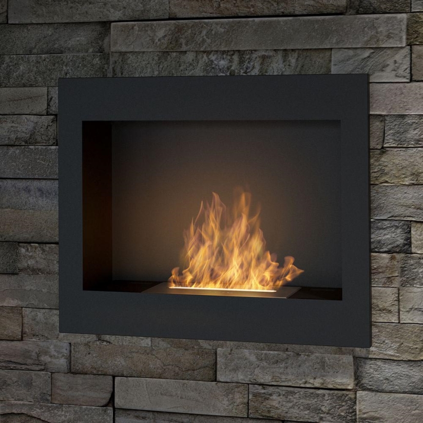 InFire - Inbouw BIO-open haard 49x60 cm 3kW zwart