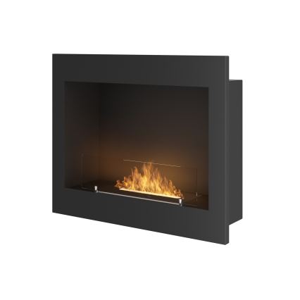 InFire - Inbouw BIO-open haard 49x60 cm 3kW zwart