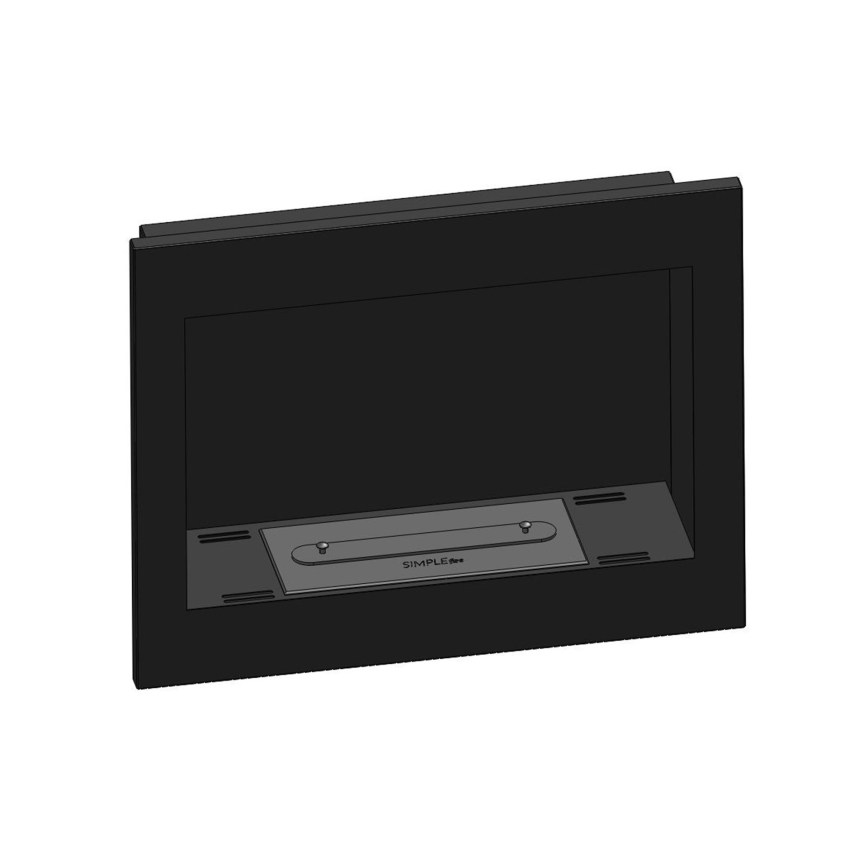 InFire - Inbouw BIO-open haard 49x60 cm 3kW zwart