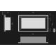 InFire - Inbouw BIO-open haard 49x90 cm 3kW zwart
