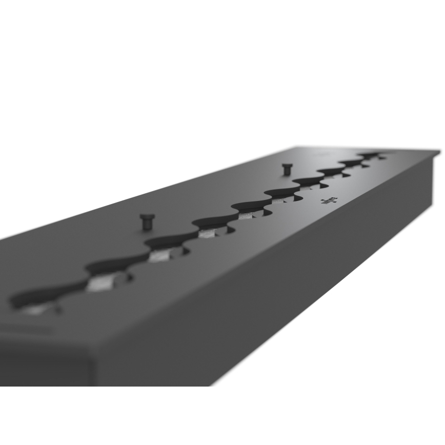 InFire - Inbouw BIO-open haard 7,5x100 cm 6kW zwart