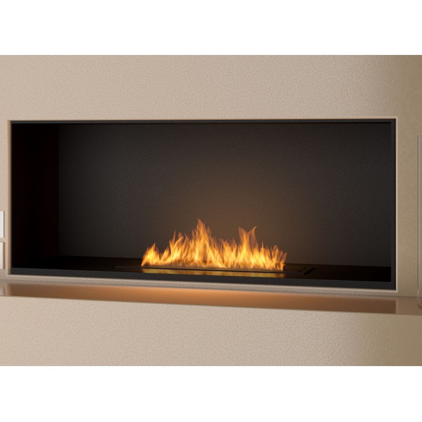 InFire - Inbouw BIO-open haard 7,5x60 cm 3,5kW zwart