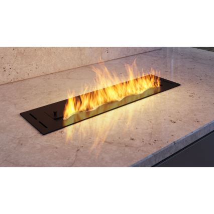 InFire - Inbouw BIO-open haard 7,5x60 cm 3,5kW zwart