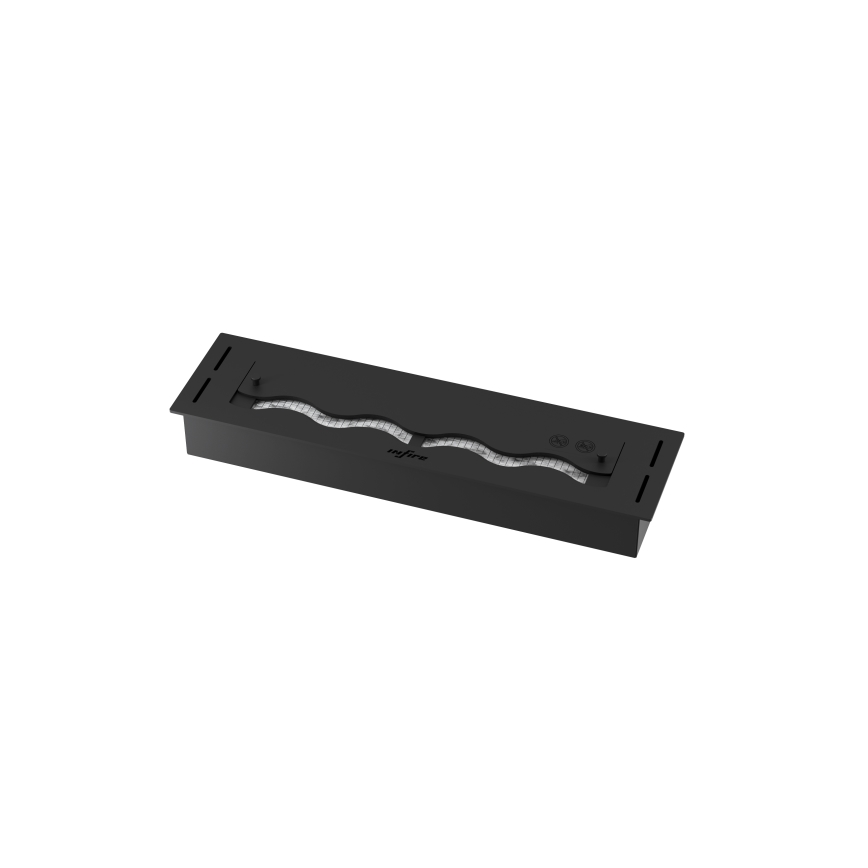 InFire - Inbouw BIO-open haard 7,5x60 cm 3,5kW zwart