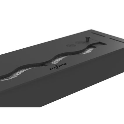 InFire - Inbouw BIO-open haard 7,5x60 cm 3,5kW zwart