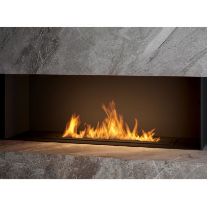 InFire - Inbouw BIO-open haard 7,5x80 cm 6kW zwart