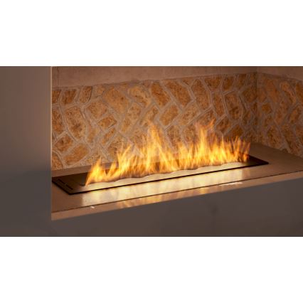 InFire - Inbouw BIO-open haard 7,5x80 cm 6kW zwart