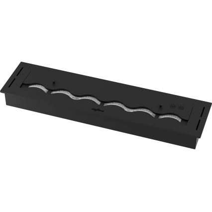 InFire - Inbouw BIO-open haard 7,5x80 cm 6kW zwart