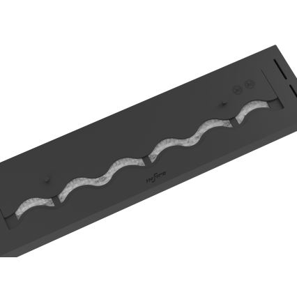 InFire - Inbouw BIO-open haard 7,5x80 cm 6kW zwart