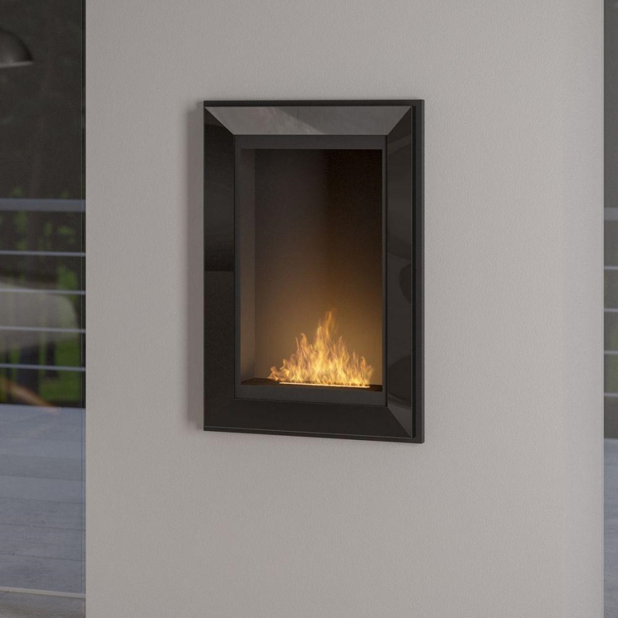 InFire - Inbouw BIO-open haard 79x55 cm 3kW zwart