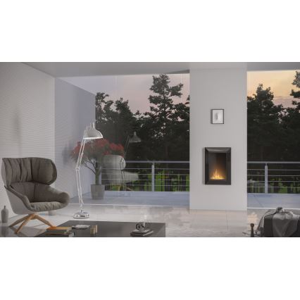 InFire - Inbouw BIO-open haard 79x55 cm 3kW zwart