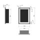 InFire - Inbouw BIO-open haard 79x55 cm 3kW zwart