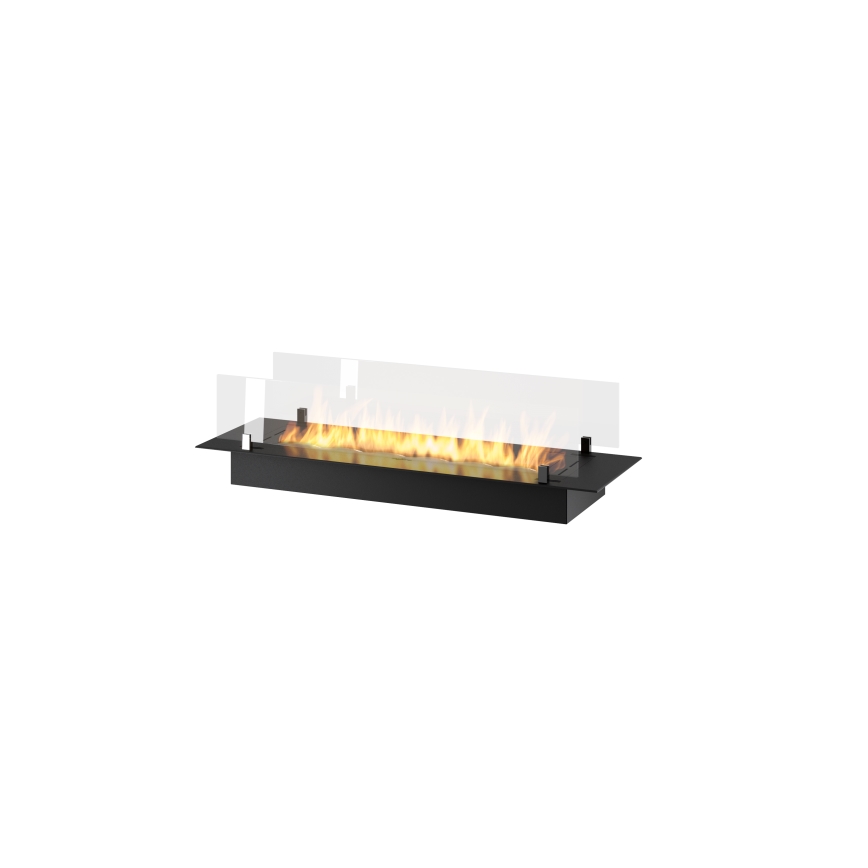 InFire - Inbouw BIO-open haard 8,5x100 cm 6kW zwart