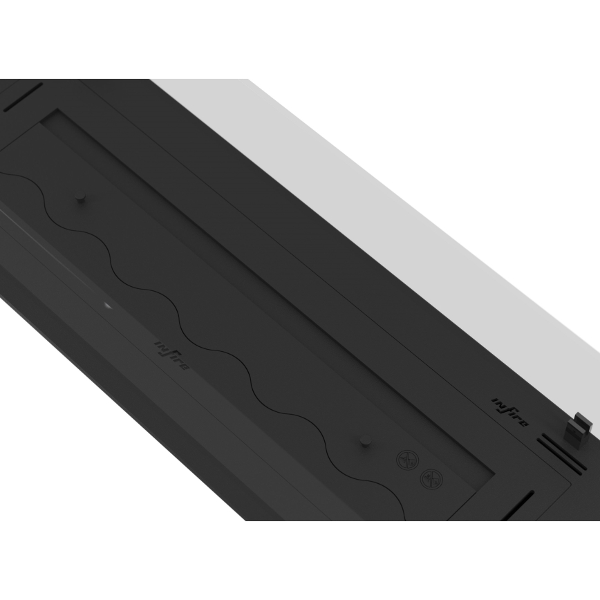 InFire - Inbouw BIO-open haard 8,5x120 cm 6kW zwart