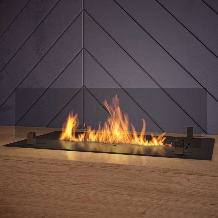 InFire - Inbouw BIO-open haard 8,5x60 cm 3,5kW zwart