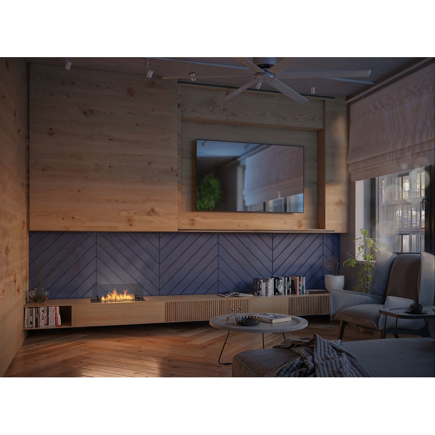 InFire - Inbouw BIO-open haard 8,5x60 cm 3,5kW zwart
