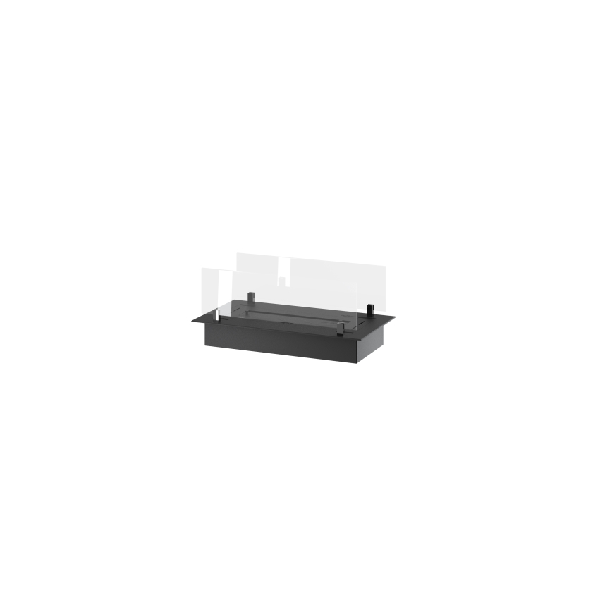 InFire - Inbouw BIO-open haard 8,5x60 cm 3,5kW zwart