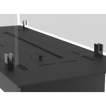InFire - Inbouw BIO-open haard 8,5x60 cm 3,5kW zwart